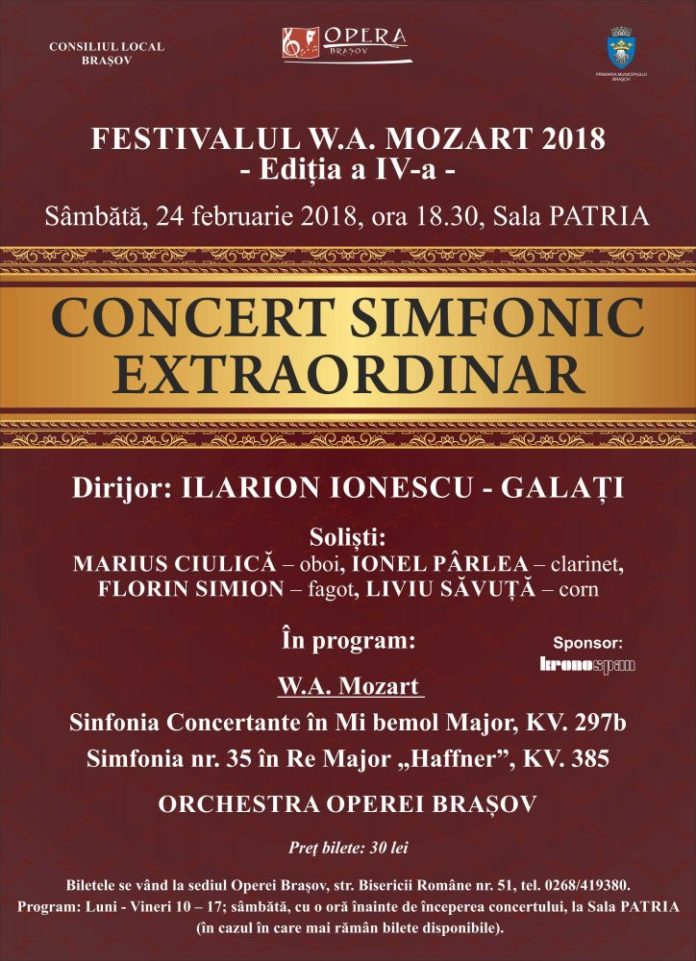 Concert simfonic final festival mozart
